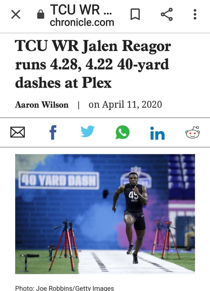 Jalen Reagor (TCU WR) -- DRAFTED BY EAGLES! #21