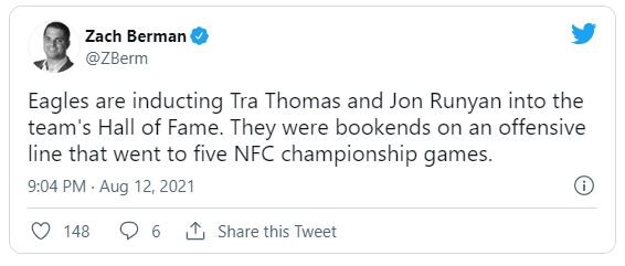 Eagles set to induct Jon Runyan and Tra Thomas into their Hall of Fame