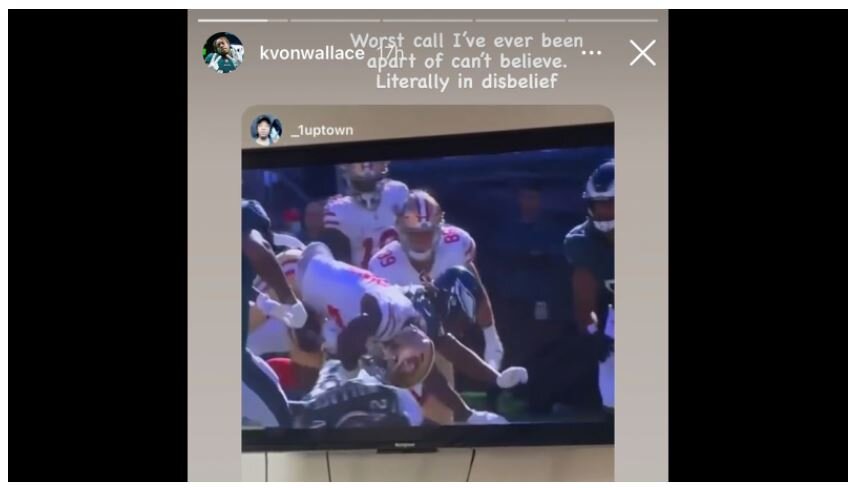 Wallace rips refs for iffy call that cost Eagles fumble
