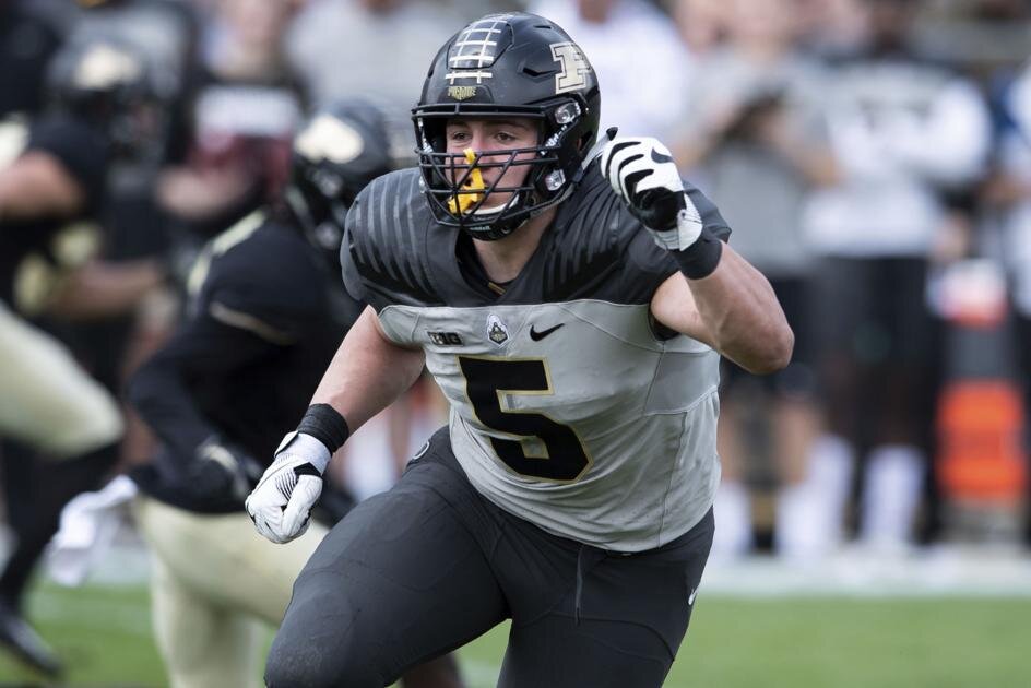 George Karlaftis (Purdue DE) -- DRAFTED BY KANSAS CITY #30