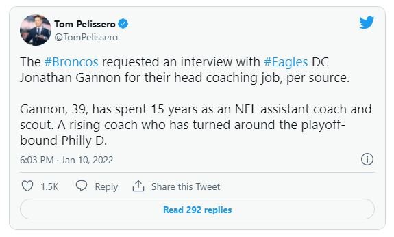 Broncos reportedly request to interview Gannon