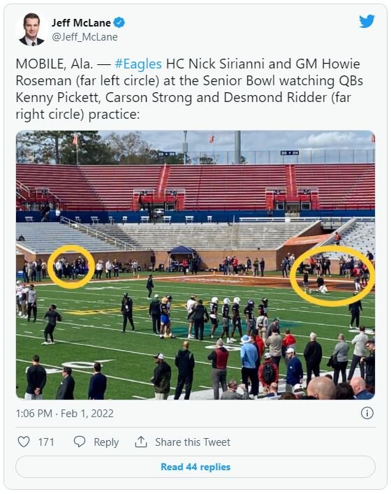 Senior Bowl notes: Nevada QB Carson Strong had good meeting with Eagles