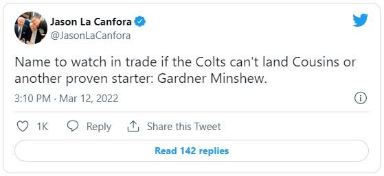 NFL Insider believes Colts could actually trade for another Eagles QB