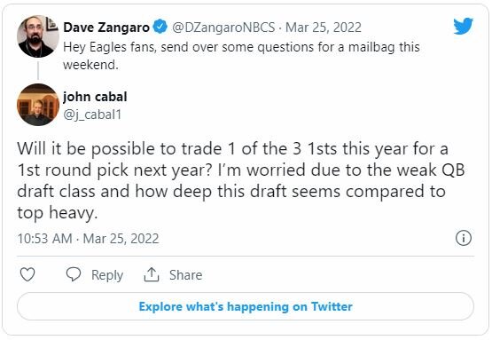 Eagles mailbag: Should Eagles trade back for future picks?