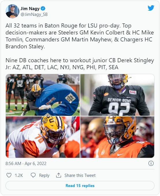 NFL DRAFT: EAGLES DB COACH ATTENDS LSU PRO DAY TO WORK OUT TOP CORNER PROSPECT