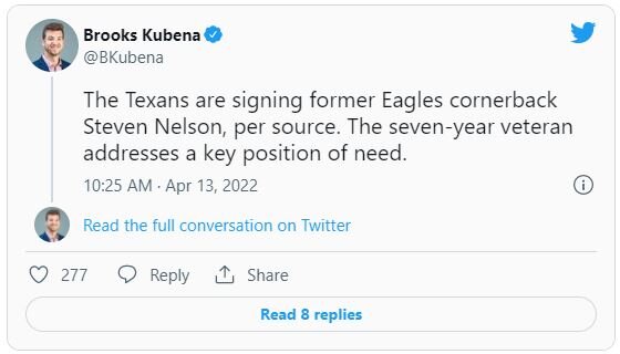 REPORT: FORMER EAGLES CB SIGNS WITH AFC TEAM