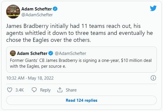 ‘Dominant Defense’: Eagles Players Respond to James Bradberry Signing