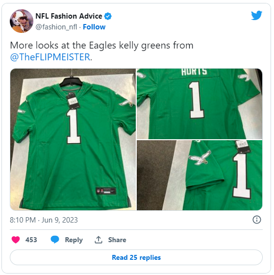 LEAKED: FIRST LOOK AT EAGLES 2023 KELLY GREEN UNIFORMS