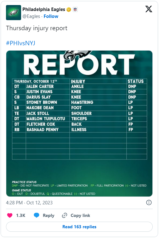 Eagles Notebook