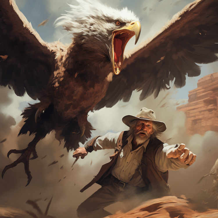 klrockswell_an_eagle_attacking_a_scared_cowboy_e67944f8-3bfc-4f26-aaf6-0841c92e707d.png