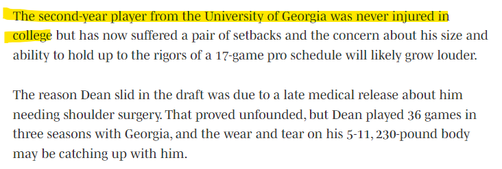 How much can Eagles rely on Nakobe Dean in 2024?