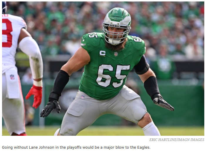 Can Lane Johnson make it back to the Eagles before the playoffs?