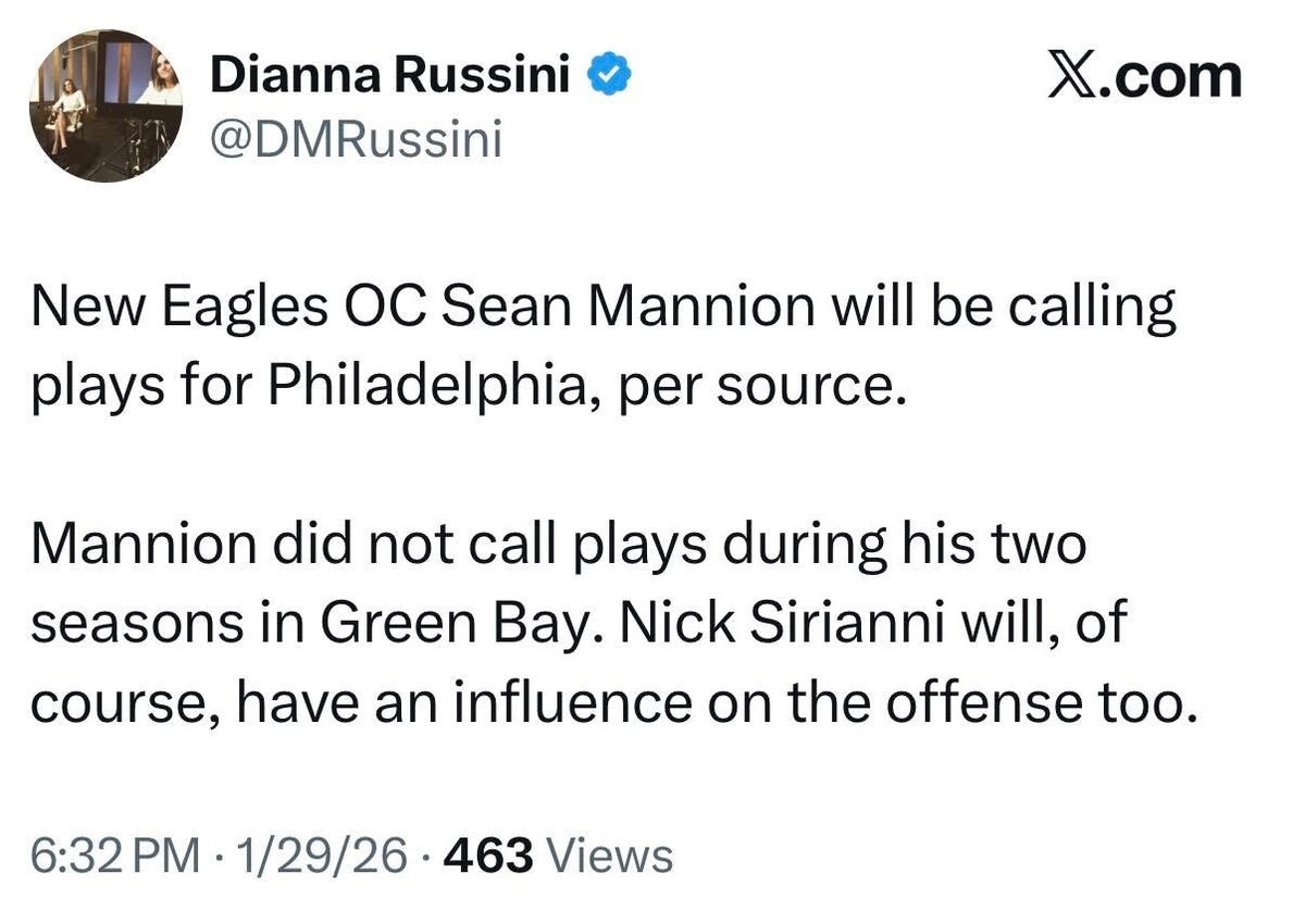 Eagles hire Packers QBs coach Sean Mannion as new offensive coordinator and Josh Grizzard as Passing Game Coordinator