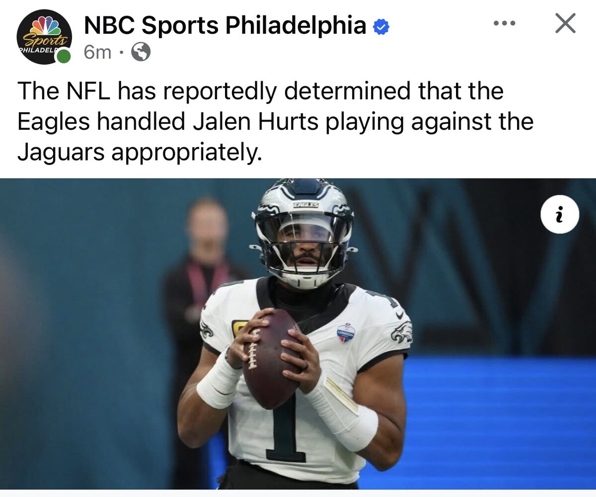 Eagles Punishment for Hurts Situation